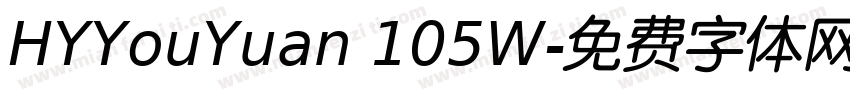 HYYouYuan 105W字体转换